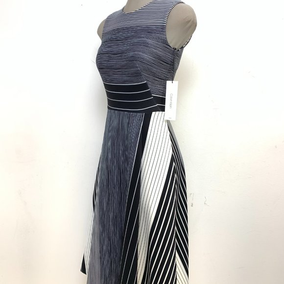 NEW CALVIN KLEIN FIT AND FLARE DRESS - Picture 3 of 6